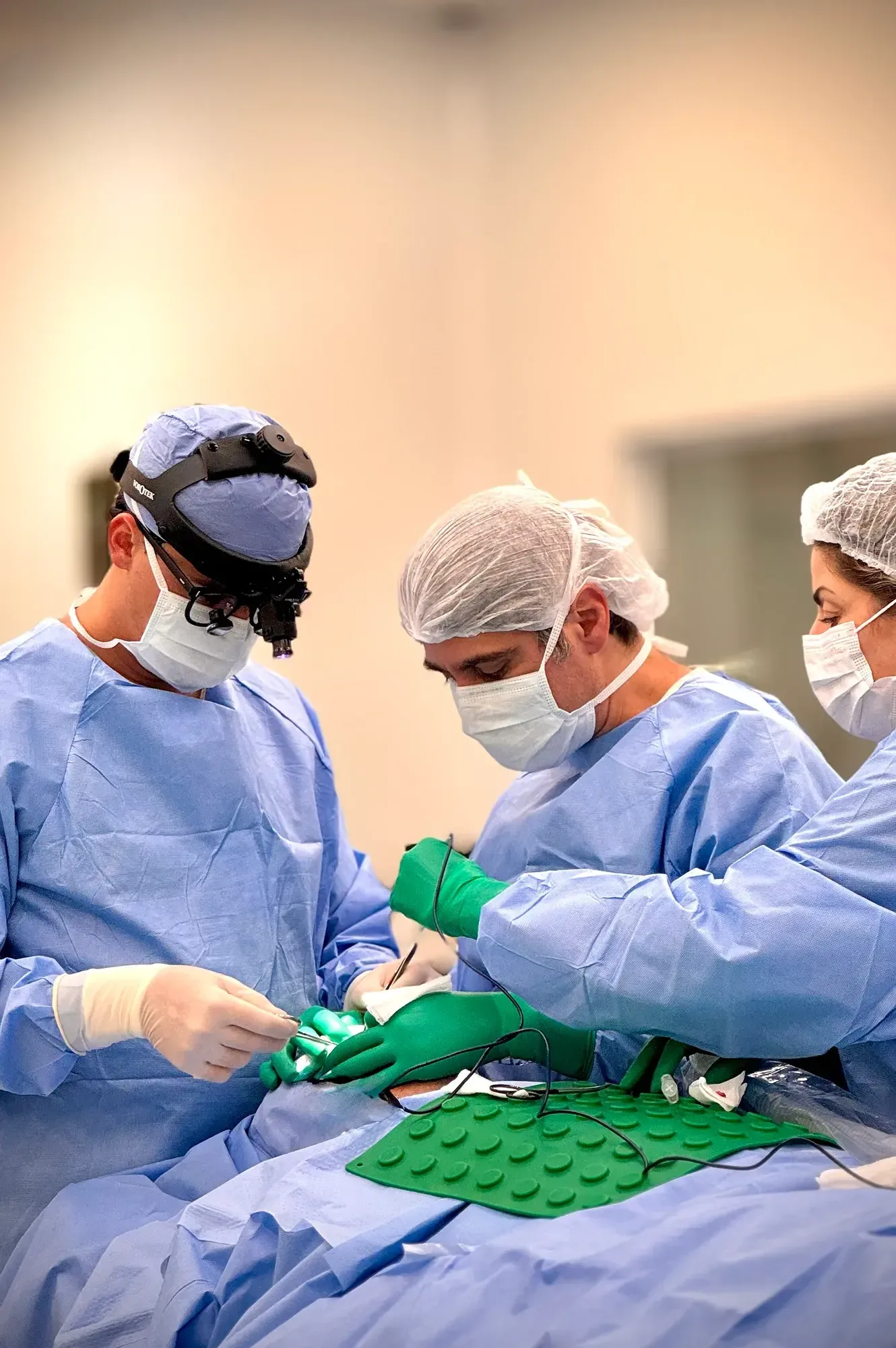 Rinoplastia — equipe cirúrgica